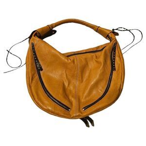 ORYANY Tan/Brown Leather Hobo Shoulder Bag